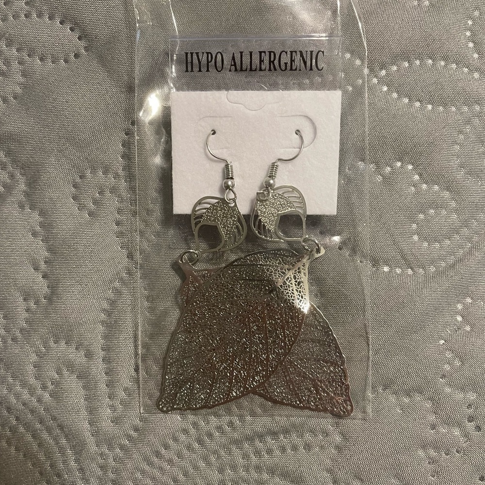 Dangle Silver Earrings - Picture 2 of 2